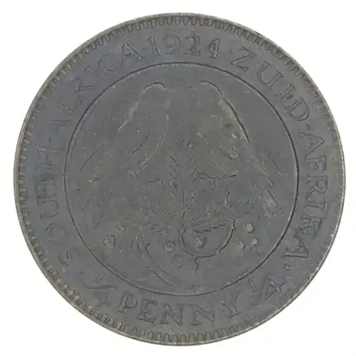 1924 SA Union Farthing - AU - Excellent