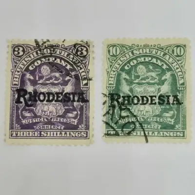 Gibbons 109 and 112 - 3 shilling and 10 Shilling British South Africa Company