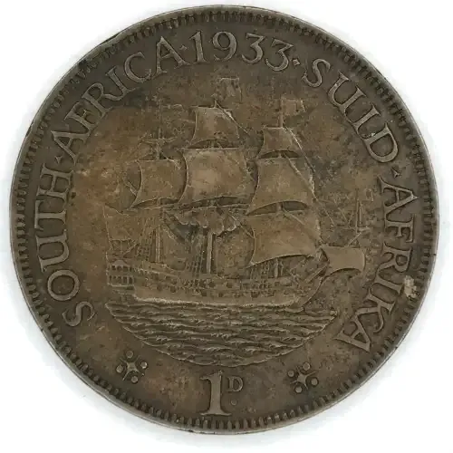 1933 SA Union Bronze Penny - VF or better VF book value is R750