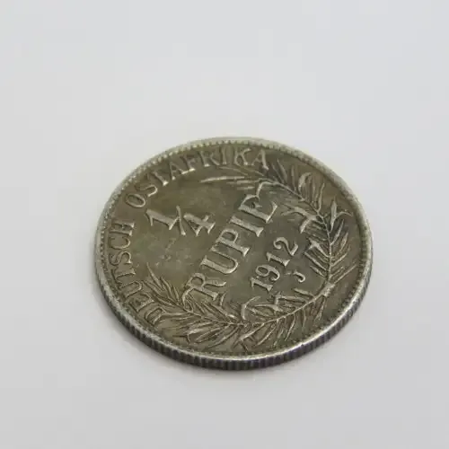 1912 J German East Africa quarter rupie XF