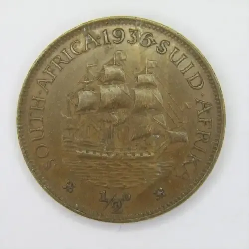 1936 SA Union Half Penny - AU