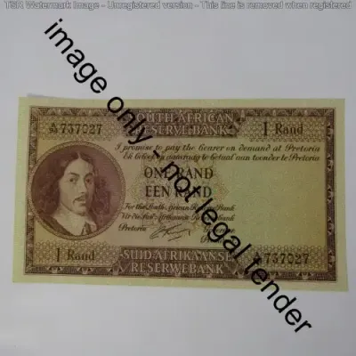 South Africa G Rissik One Rand First Issue - AU+
