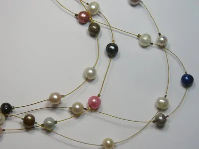 Vintage 4 string freshwater pearl necklace