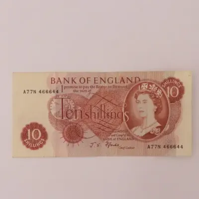 England Ten Shillings with Mandela`s prison number 46664