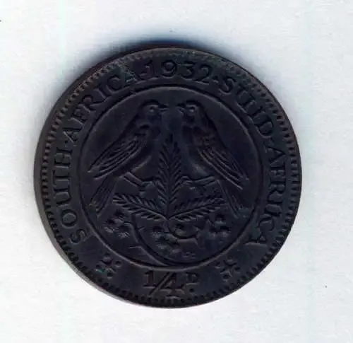 SAU 1932 UNC 1/4d Farthing