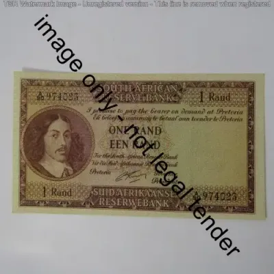 South Africa G Rissik One Rand First Issue - AU