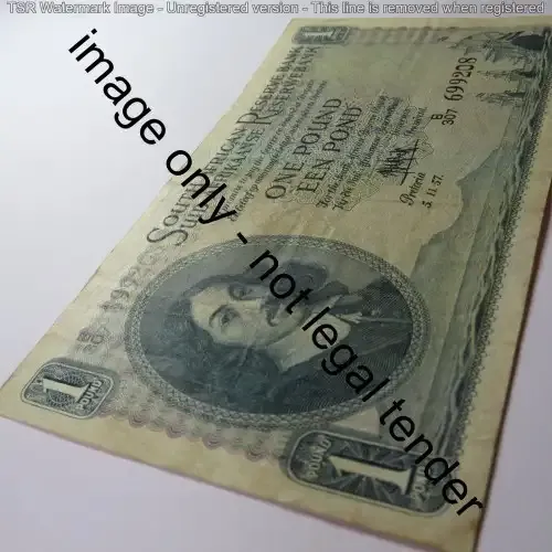MH de Kock 3rd issue 1 Pound 5-11-57 EF-