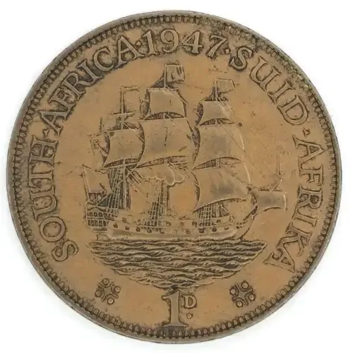 1947 SA Union One Penny - VF