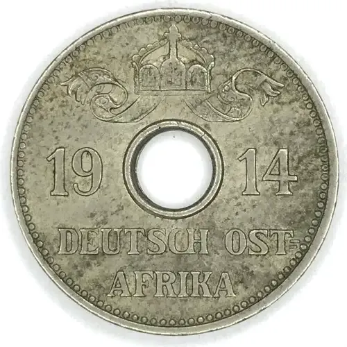 1914 German East Africa j 5 Heller -