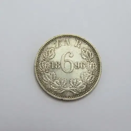 1896 ZAR Kruger sixpence XF