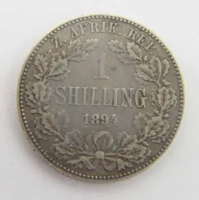 1894 ZAR Kruger shilling VF with some scratches