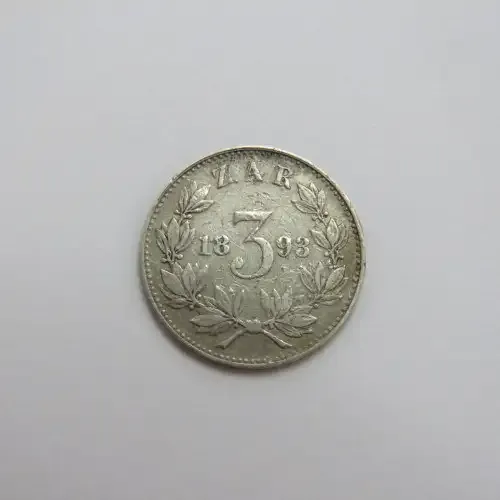 1893 ZAR Kruger three pence VF