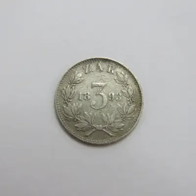 1893 ZAR Kruger three pence VF