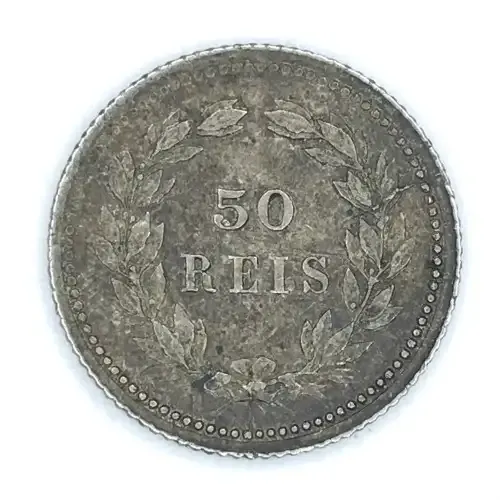 1893 Portugal 50 Reis - AU+