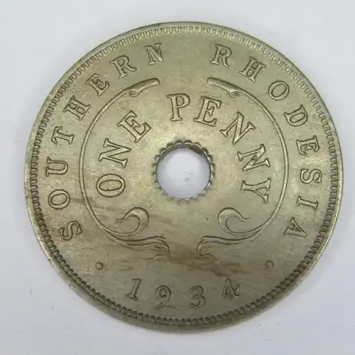 1934 Rhodesia Penny - AU