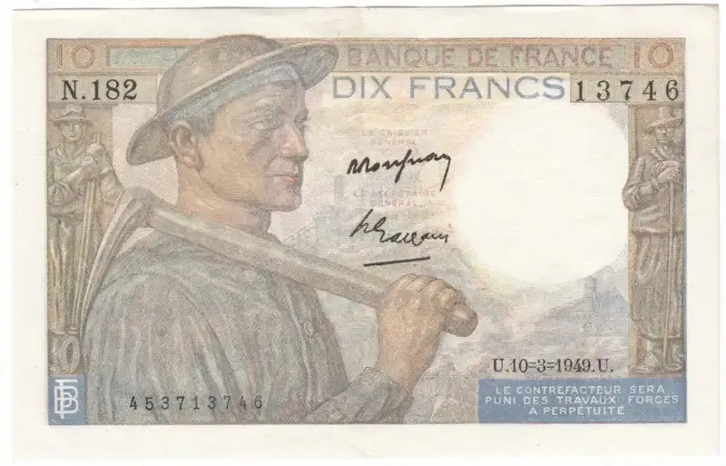 France 1949 Ten Francs - Uncirculated