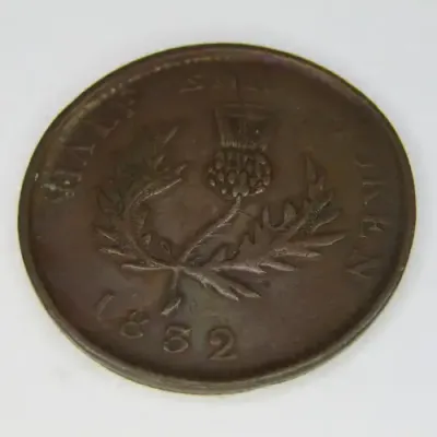 1832 Canada half Penny Nova Scotia