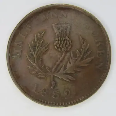 1832 Canada half Penny Nova Scotia