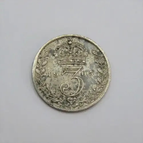 1905 Great Britain threepence EF