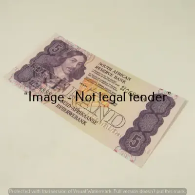 GPC de Kock 2nd Issue R5 bank note - uncirculated with nice number 068888