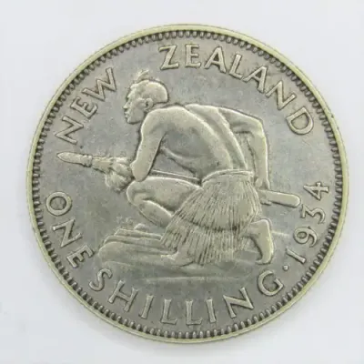 1934 New Zealand Shilling - XF