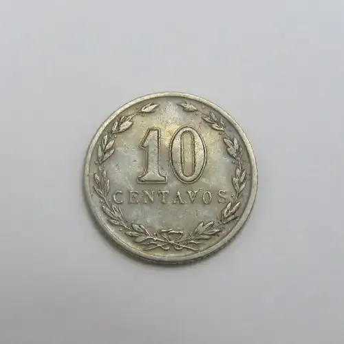 1939 Argentina Ten Centavos - Incomplete 9 of 1939 - Mint error