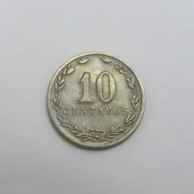 1939 Argentina Ten Centavos - Incomplete 9 of 1939 - Mint error