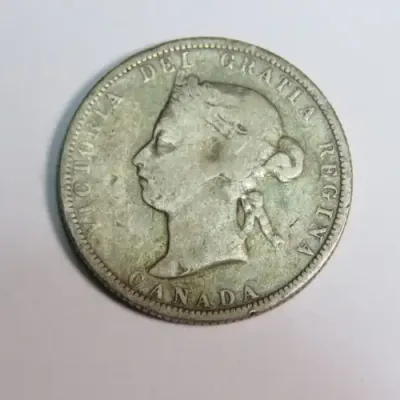 1883 Canada silver 25 cents