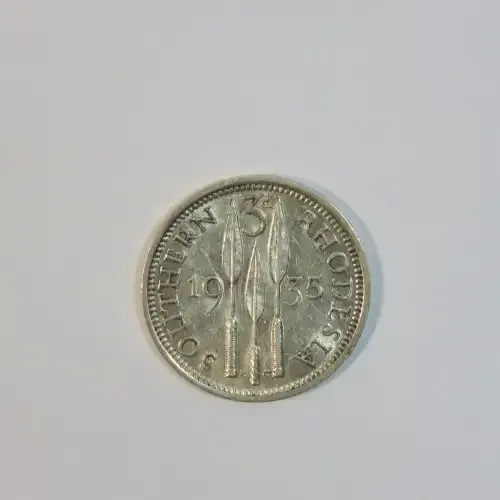 1935 Southern Rhodesia threepence - AU