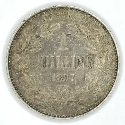 1897 ZAR Kruger Shilling in - VF