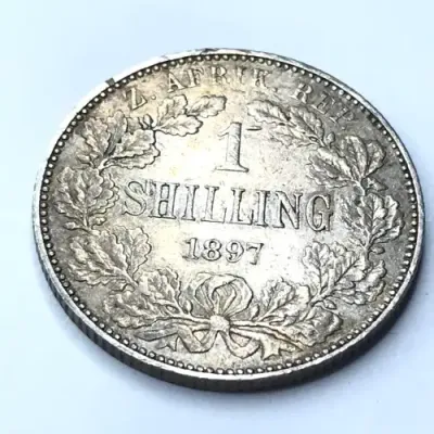 1897 ZAR Kruger Shilling in - VF
