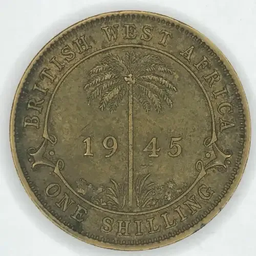1945 h British West Africa Shilling - XF