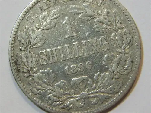 1896 ZAR Paul Kruger 1 shilling