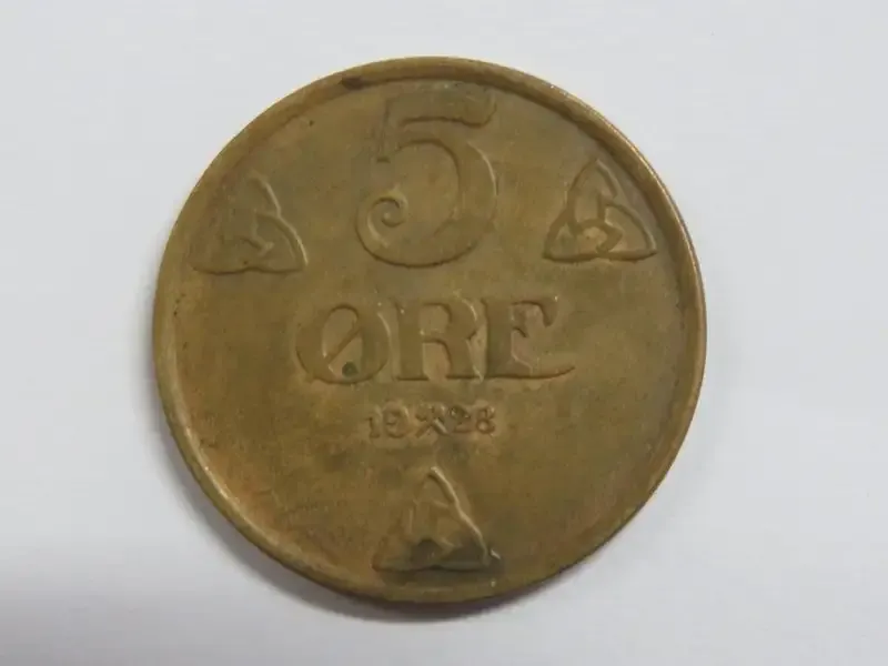 1928 Norway 5 Ore - XF