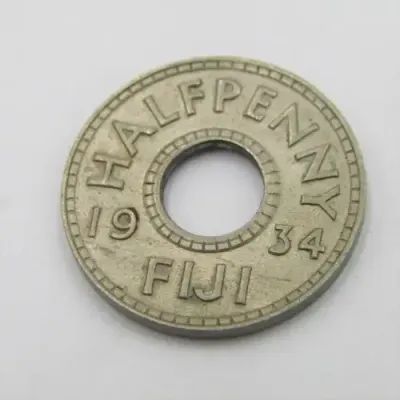1934 Fiji Half Penny - AU+