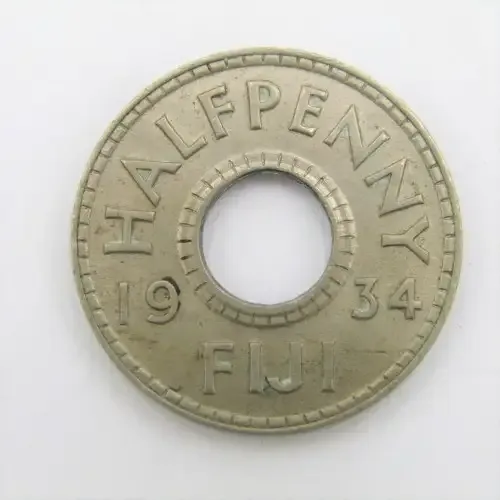 1934 Fiji Half Penny - AU+