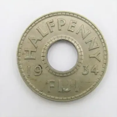 1934 Fiji Half Penny - AU+