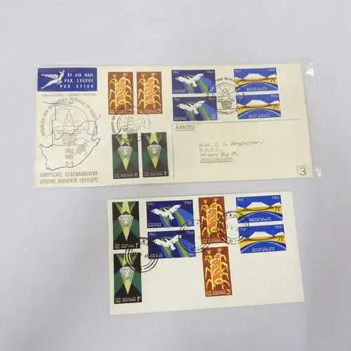 FDC no. 3 - SACC 254-257 plus self made cover with Paarl postmark