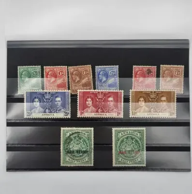 Antigua lot of 11 stamps - Mostly unused