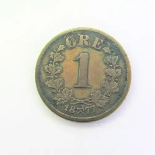 1877 Norway 1 ORE - VF+