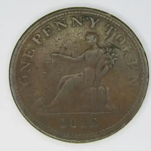 1812 Canada One Penny Token