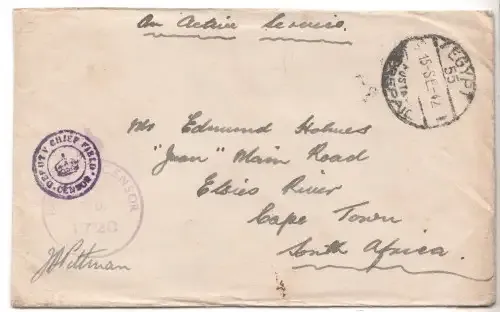 Printed Agriculture report dated 1900 - Great Britain with pre printed half penny stamp cancelled