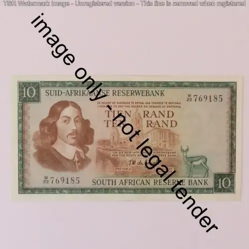 TW de Jongh Replacement R10 note W22 AU