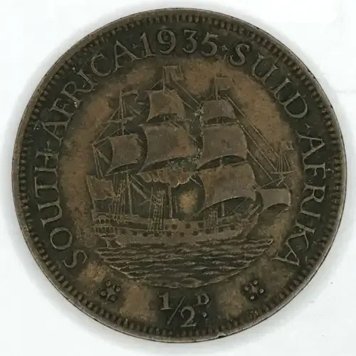 1935 SA Union Half Penny - XF