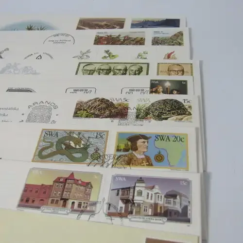 Lot of 48 Southern Africa - First Day Covers and Sheets - also other items