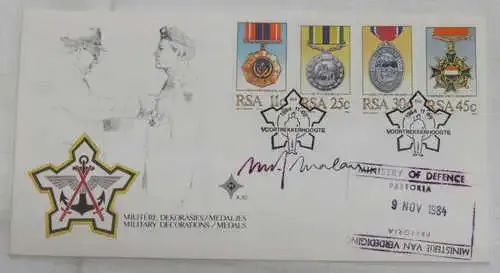 SADF military decorations first day cover