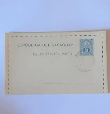 Paraguay pre-printed letter envelope cancelled 18 June 1892 - San Bernardino, Paraguay