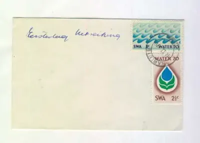 South West Africa Water 70 campaign on first day cover with Karibib cancelation