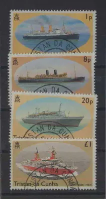 Tristan Da Cunha 1994 ship series used set of 12 stamps