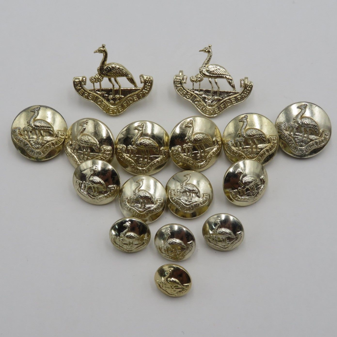 Lot of Northern Rhodesia regiment badges and buttons